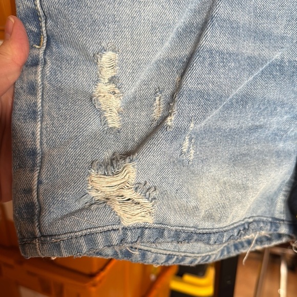 Free People We the Free Denim Distressed Women's Shorts Size 28 - Picture 3 of 11